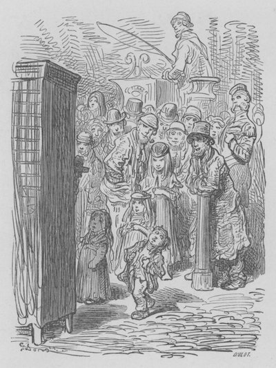 Punch et Judy, théâtre ambulant - Gustave after Dore